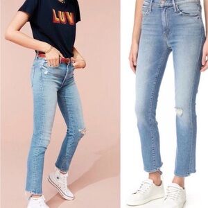 MOTHER High Waisted Rascal Jeans in Love Gun